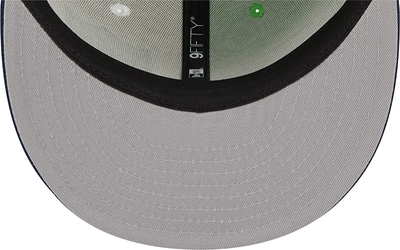 Seattle Seahawks New Era 2023 Sideline 9FIFTY Snapback Hat - Neon Green/College Navy
