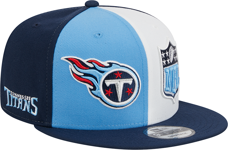 Tennessee Titans New Era 2023 Sideline 9FIFTY Snapback Hat - Light Blue/Navy