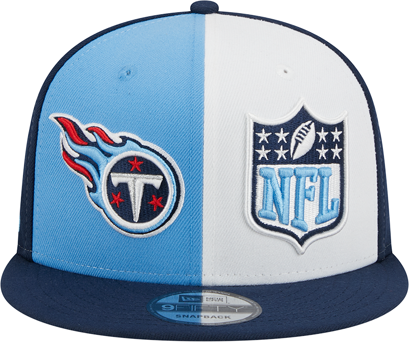 Tennessee Titans New Era 2023 Sideline 9FIFTY Snapback Hat - Light Blue/Navy