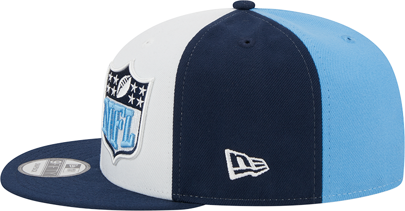 Tennessee Titans New Era 2023 Sideline 9FIFTY Snapback Hat - Light Blue/Navy