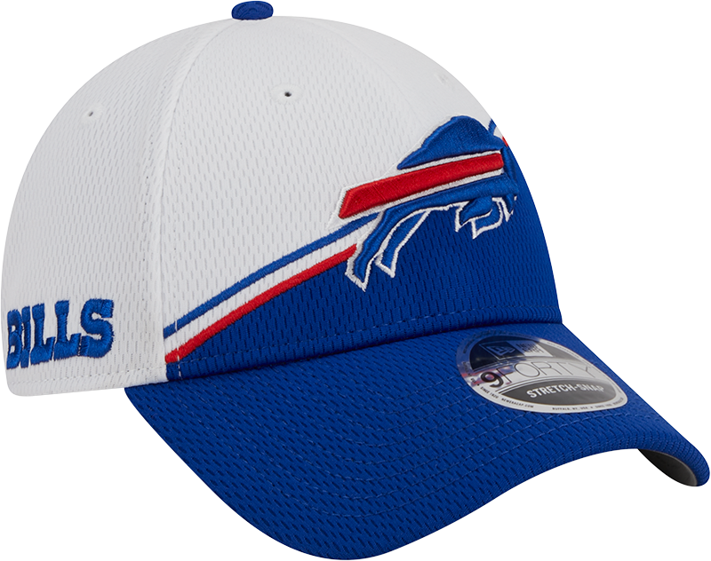 Buffalo Bills New Era 2023 Sideline 9FORTY Adjustable Hat - White/Royal