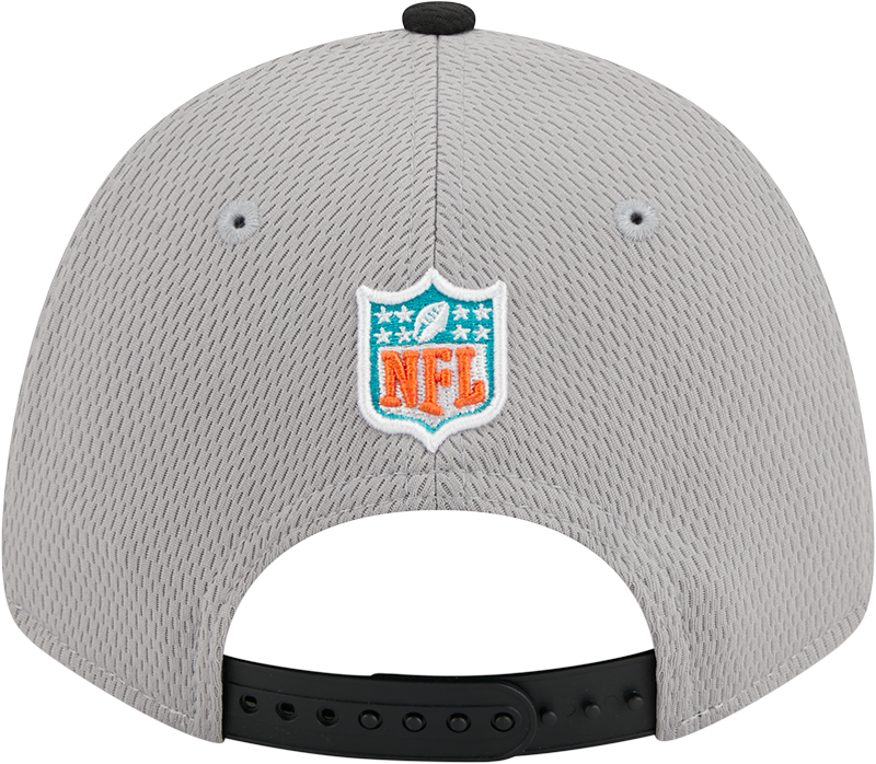 Miami Dolphins New Era 2023 Sideline 9FORTY Adjustable Hat - Gray/Black