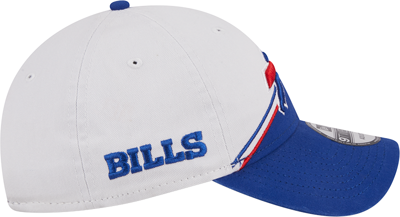 Buffalo Bills New Era 2023 Sideline 9TWENTY Adjustable Hat - White/Royal