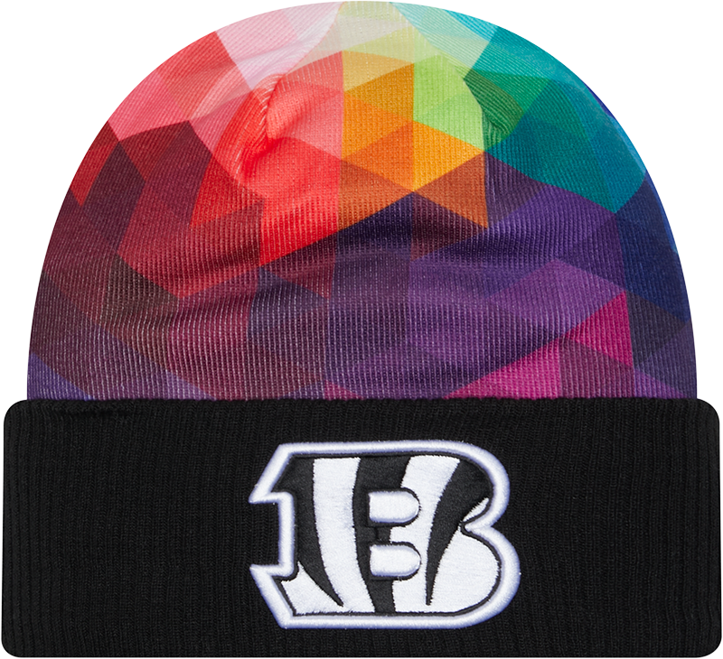 Cincinnati Bengals New Era 2023 NFL Crucial Catch Cuffed Knit Hat - Black