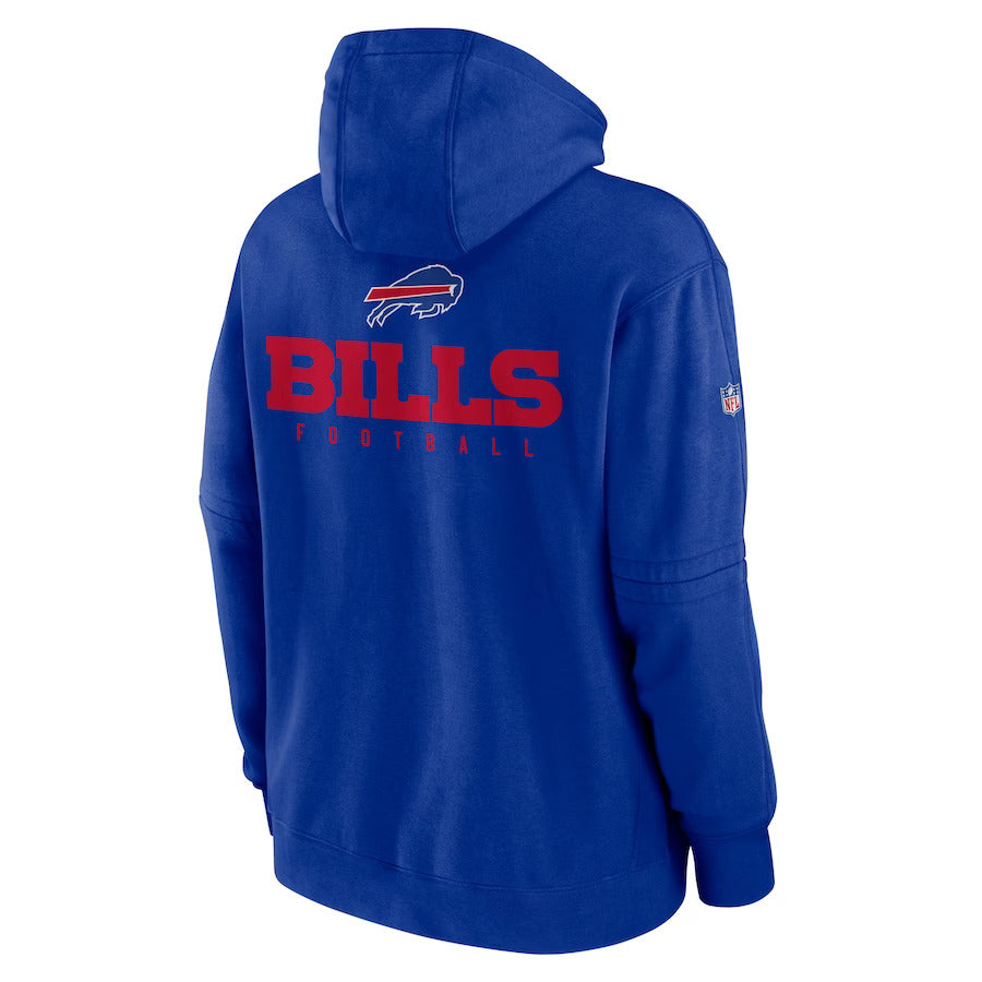 Buffalo Bills Nike Sideline Club Pullover Hoodie - Royal