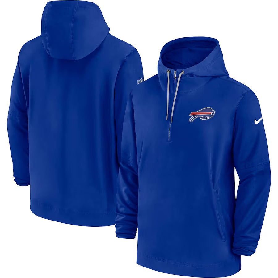 Buffalo Bills Nike Sideline Player Quarter-Zip Jacket - Royal