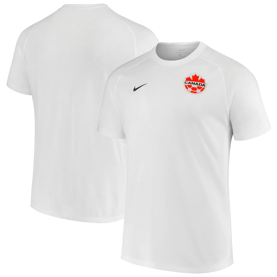 Mens Nike White Canada Soccer Replica Jersey
