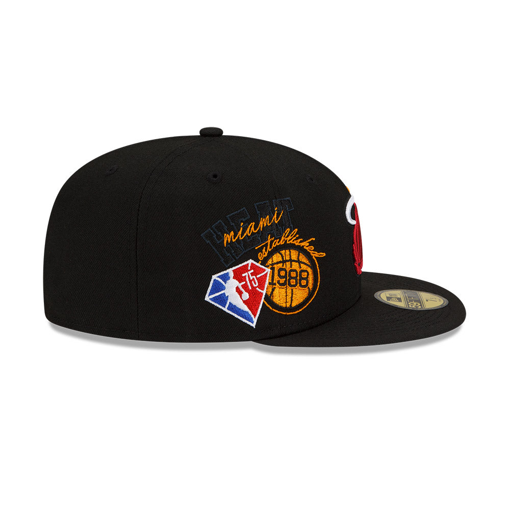 Miami Heat Back Half 59FIFTY Fitted