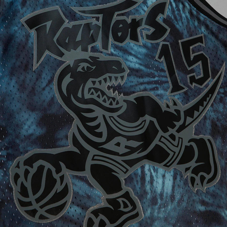 Men's Mitchell & Ness Vince Carter Black Toronto Raptors 1998/99 Tie-Dye Player Swingman - Jersey