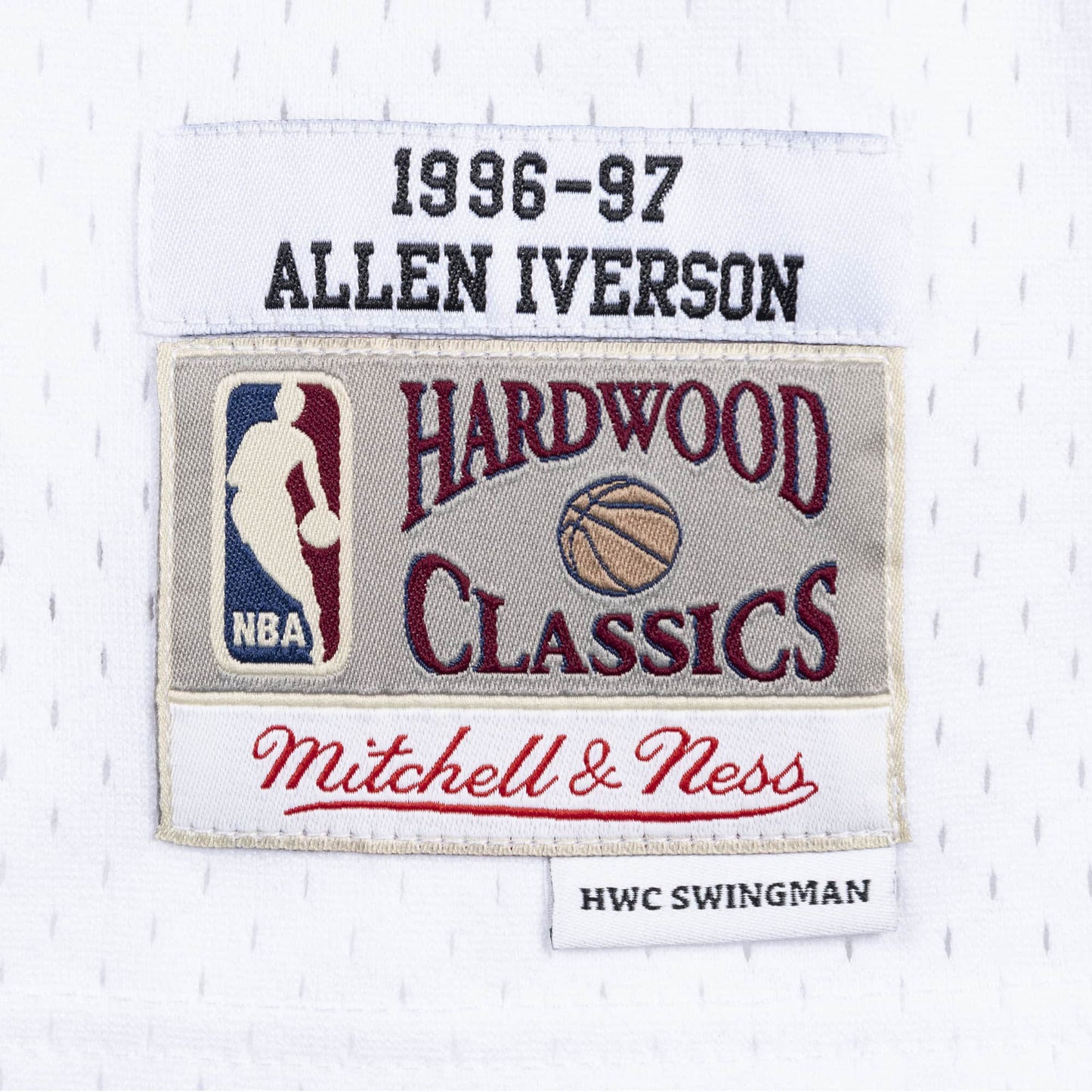 Allen Iverson Mitchell & Ness White 1996-1997 Hardwood Classics Swingman Jersey
