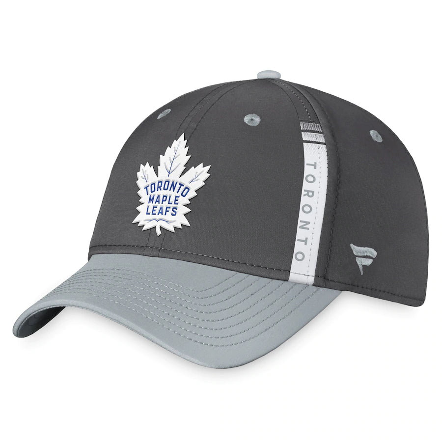 Toronto Maple Leafs Fanatics Branded Authentic Pro Home Ice Adjustable Hat - Charcoal/Gray