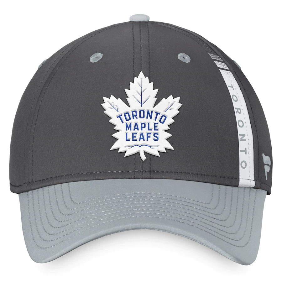 Toronto Maple Leafs Fanatics Branded Authentic Pro Home Ice Adjustable Hat - Charcoal/Gray