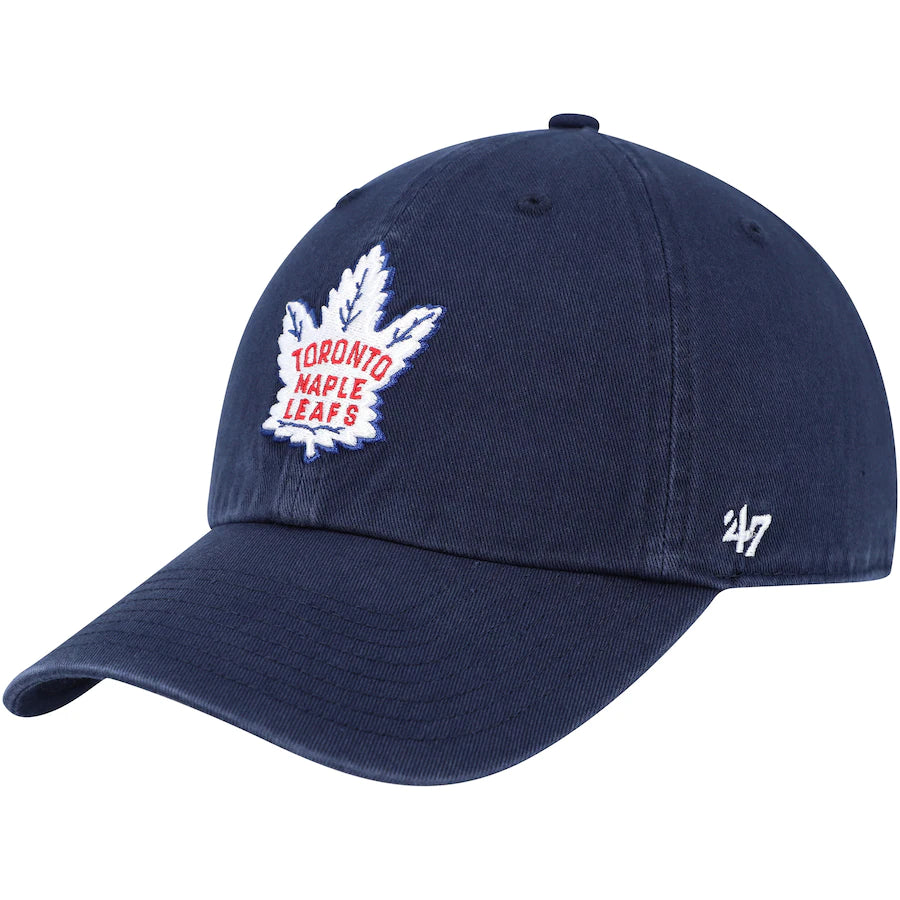Men's Toronto Maple Leafs '47 Navy w/Red Writing Clean Up Adjustable Hat