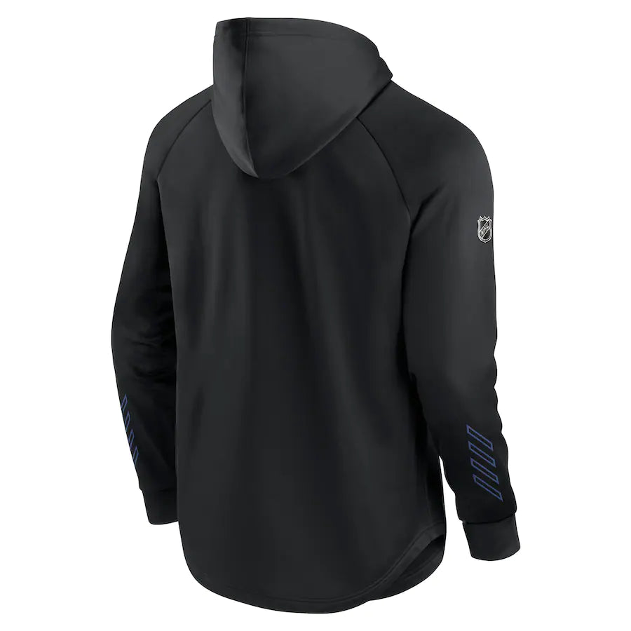 Men's Toronto Maple Leafs Fanatics Branded Black Alternate Logo Locker Room - Pullover Hoodie