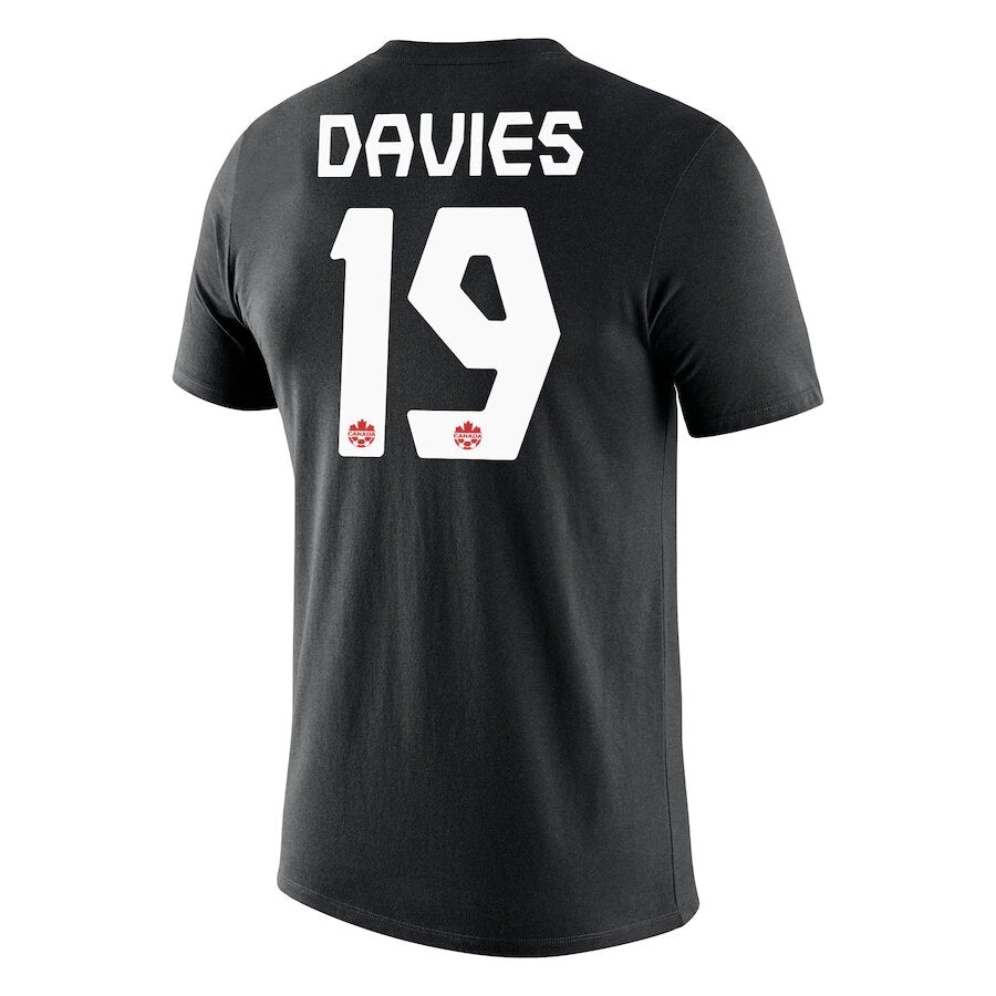 Youth Nike Black Alphonso Davies Canada Soccer Replica Jersey
