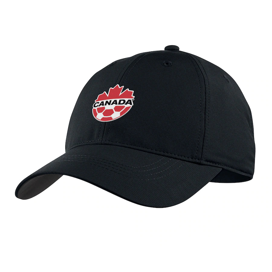 Unisex Nike Black Canada Soccer Primary Logo Legacy91 Performance Adjustable Hat