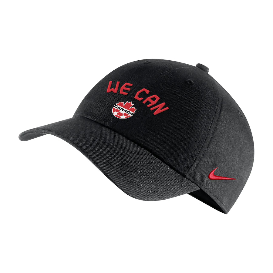Unisex Nike Black Canada Soccer We Can Campus Adjustable Hat
