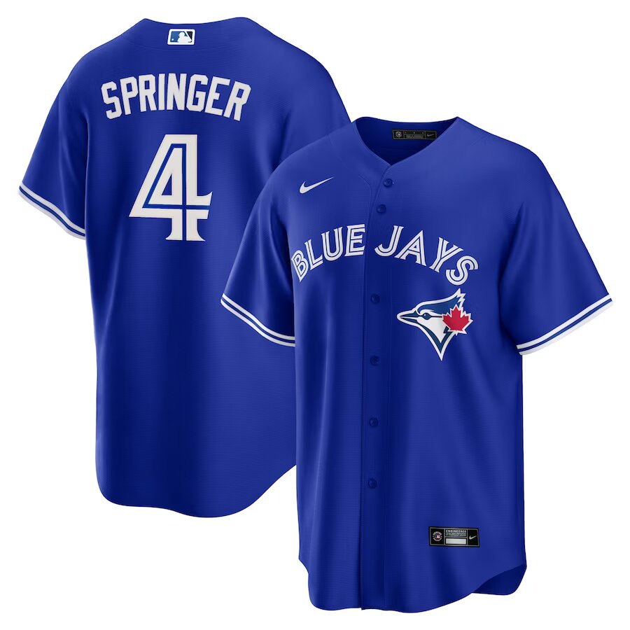 George Springer Toronto Blue Jays Nike Alternate Replica Player Stitched Jersey - Royal