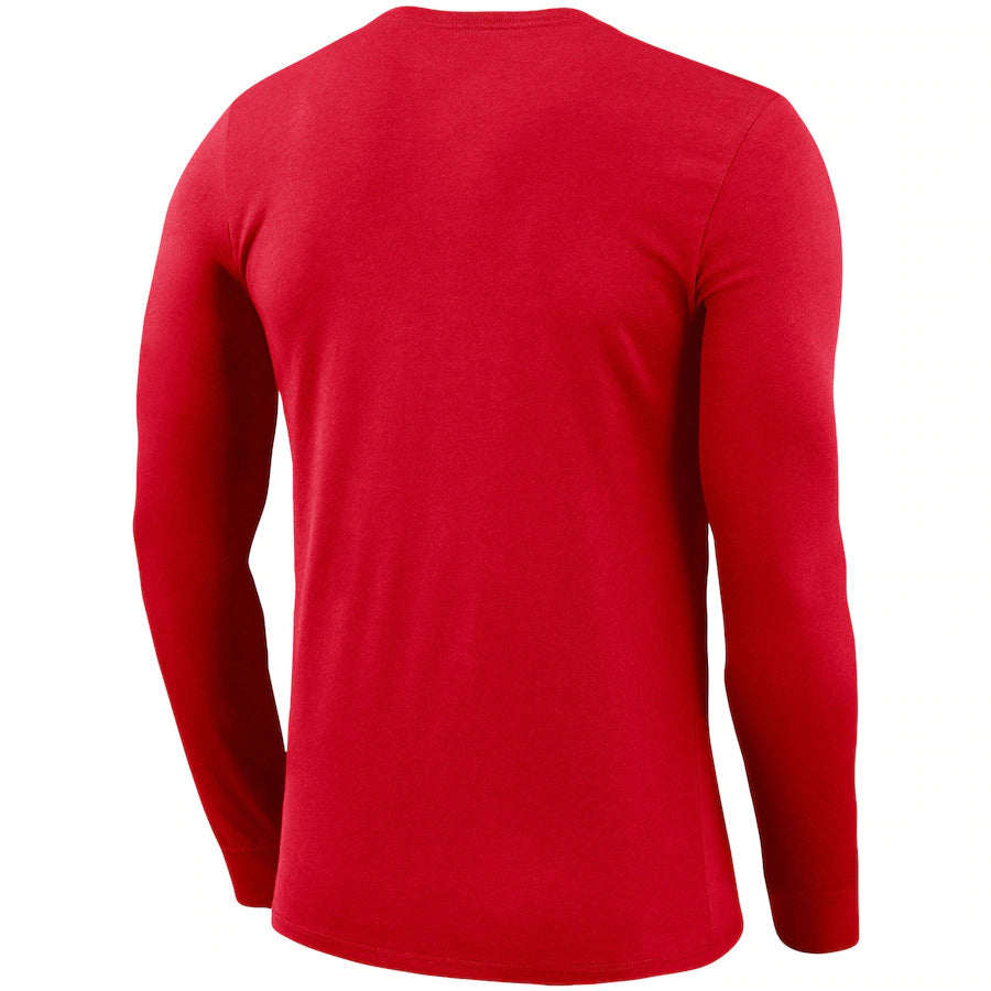 Men's Nike Red Canada Soccer Legend 2.0 Logo Long Sleeve - Performance T-Shirt