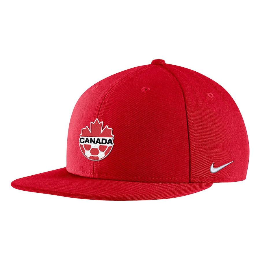 Unisex Nike Red Canada Soccer Pro Flat Bill Snapback Hat
