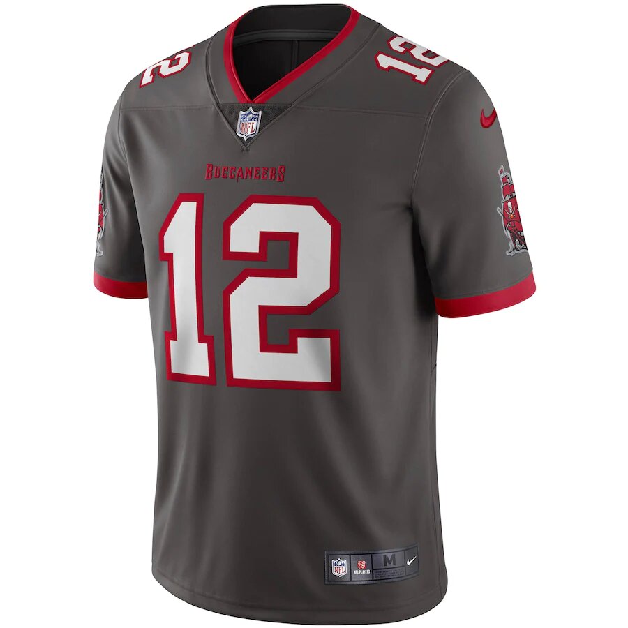 Tom Brady Tampa Bay Buccaneers Pewter - Nike Limited Jersey