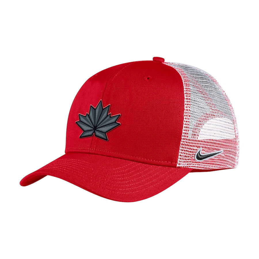 Men's Nike Red/White Hockey Canada 2022 - Classic99 Trucker Snapback Adjustable Hat