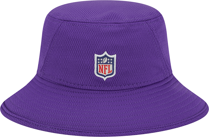Minnesota Vikings New Era 2023 NFL Training Camp Stretch Bucket Hat - Purple