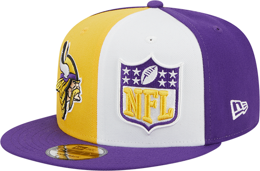 Minnesota Vikings New Era 2023 Sideline 9FIFTY Snapback Hat - Gold/Purple