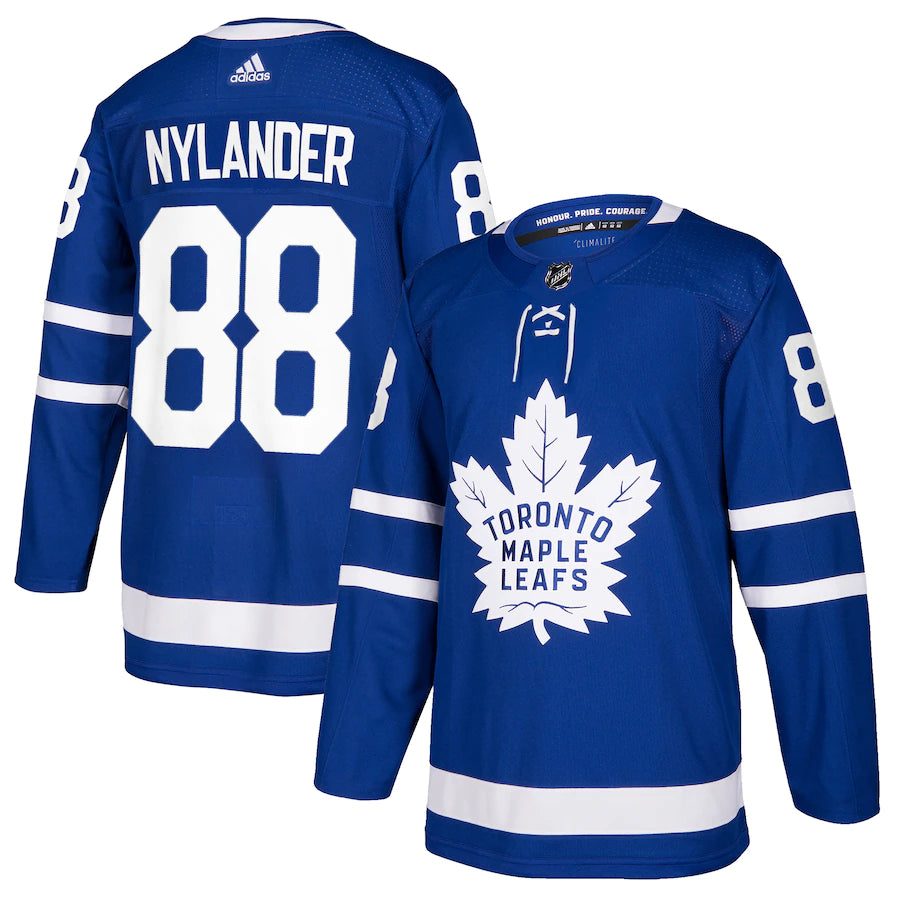 Men's Toronto Maple Leafs William Nylander Adidas Blue Home Authentic Jersey