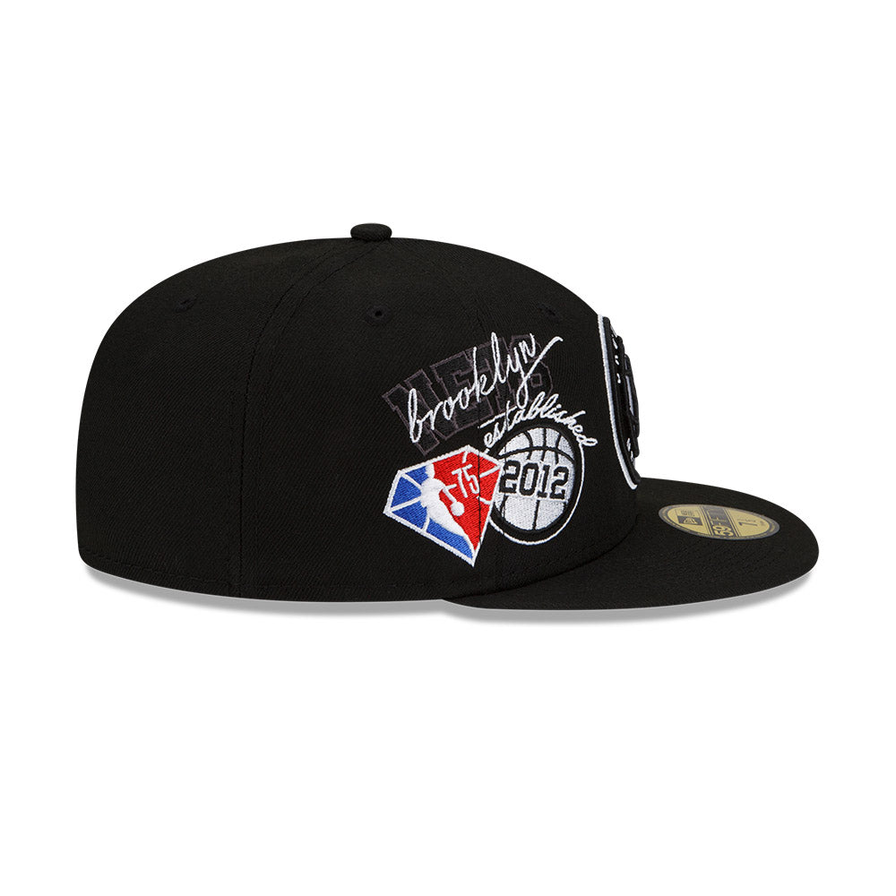 Brooklyn Nets Back Half 59FIFTY Fitted