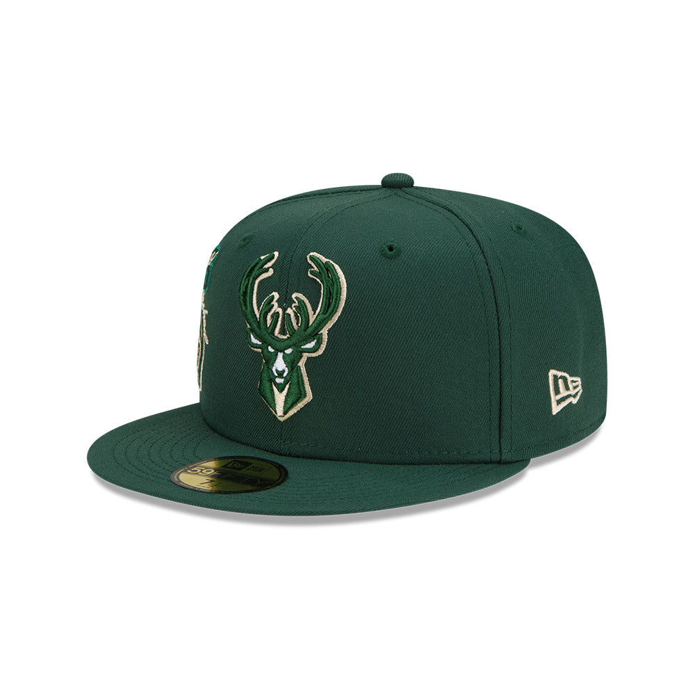 Milwaukee Bucks Back Half 59FIFTY Fitted