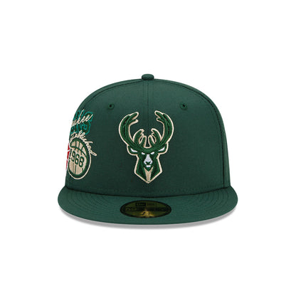 Milwaukee Bucks Back Half 59FIFTY Fitted