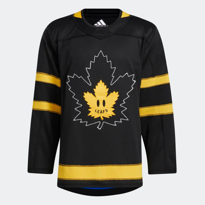 Men's Toronto Maple Leafs X Drew House Adidas Flipside Alternate Blank Jersey