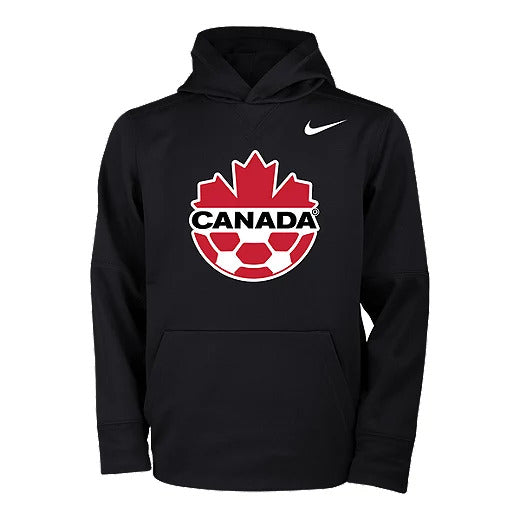 Men's Nike Black Canada Soccer Therma Pullover Hoodie