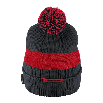 Mens Nike Black Canada Soccer Cuffed Knit Hat with Pom
