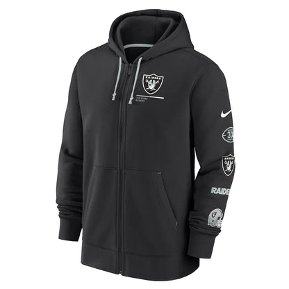 Las Vegas Raiders Nike Surrey Full-Zip Hoodie - Black
