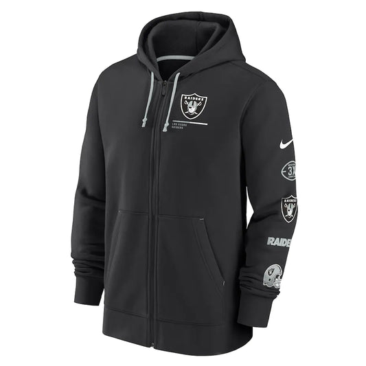 Las Vegas Raiders Nike Surrey Full-Zip Hoodie - Black