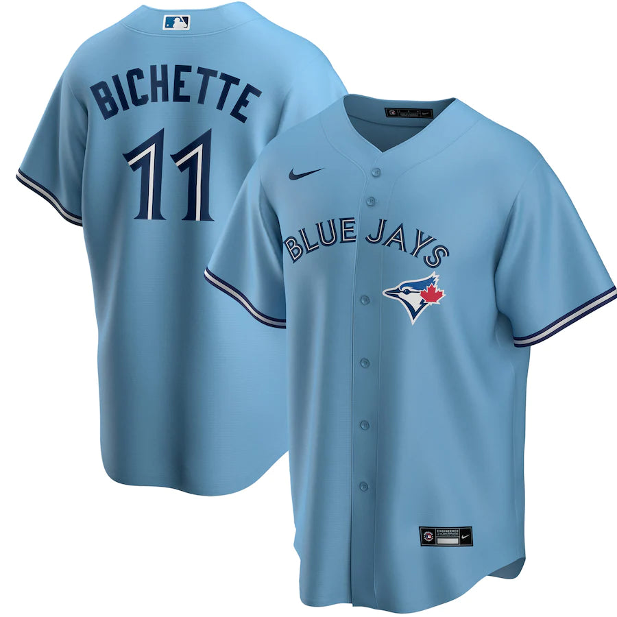 Bo Bichette Toronto Blue Jays Nike Alternate Replica Player - Stitched Jersey - Baby Blue