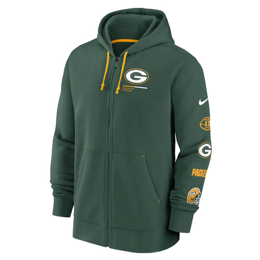 Green Bay Packers Nike Surrey Full-Zip Hoodie - Green