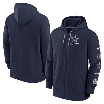 Dallas Cowboys Nike Surrey Full-Zip Hoodie - Navy