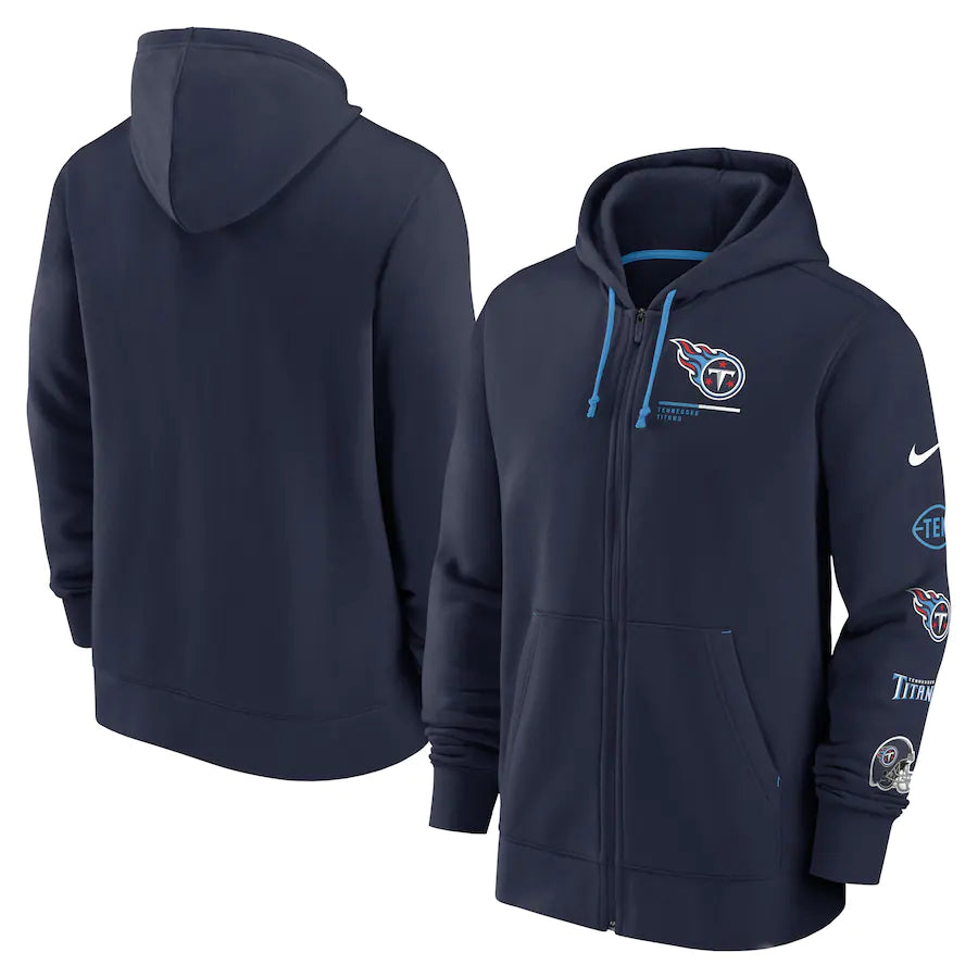 Tennessee Titans Nike Surrey Full-Zip Hoodie - Navy