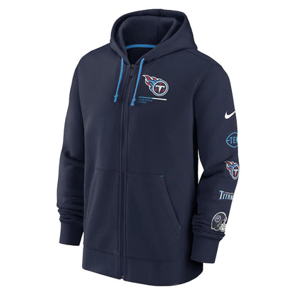 Tennessee Titans Nike Surrey Full-Zip Hoodie - Navy
