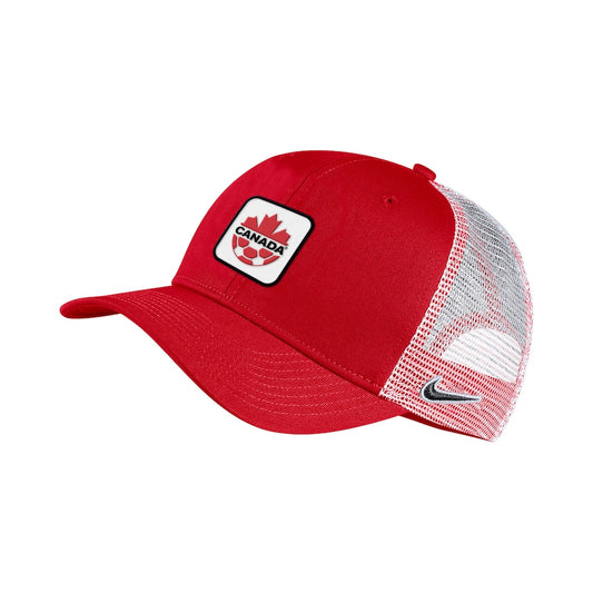 Unisex Nike Red Canada Soccer C99 Twill Trucker Snapback Hat