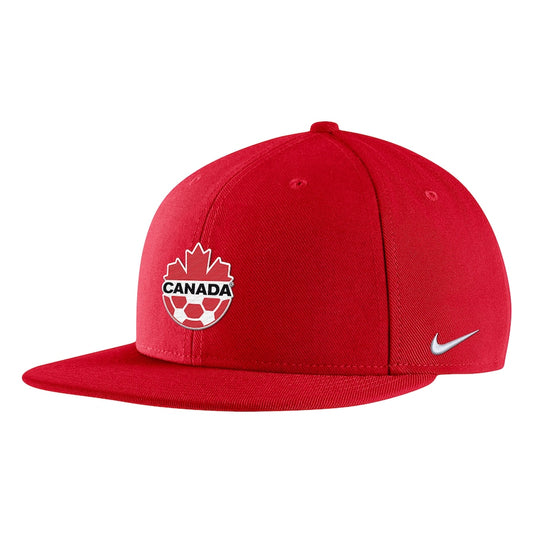Unisex Nike Red Canada Soccer Pro Flat Bill Snapback Hat