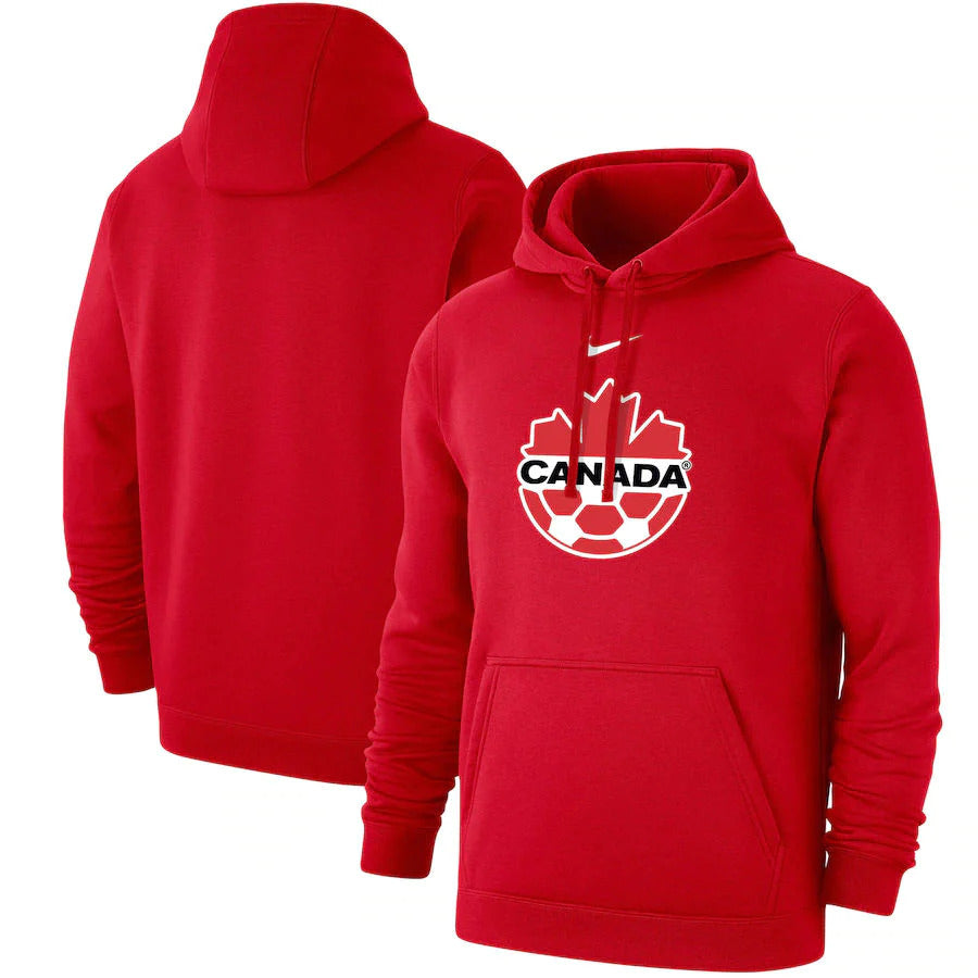 Men's Nike Red Canada Soccer Therma Pullover Hoodie