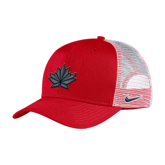 Men's Nike Red/White Hockey Canada 2022 - Classic99 Trucker Snapback Adjustable Hat